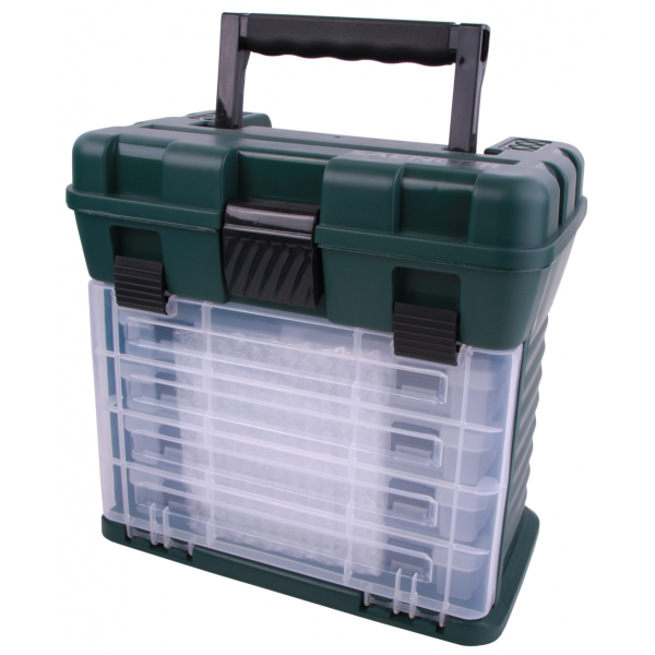Saenger Vario Spin Organizer + 4 Tackleboxen